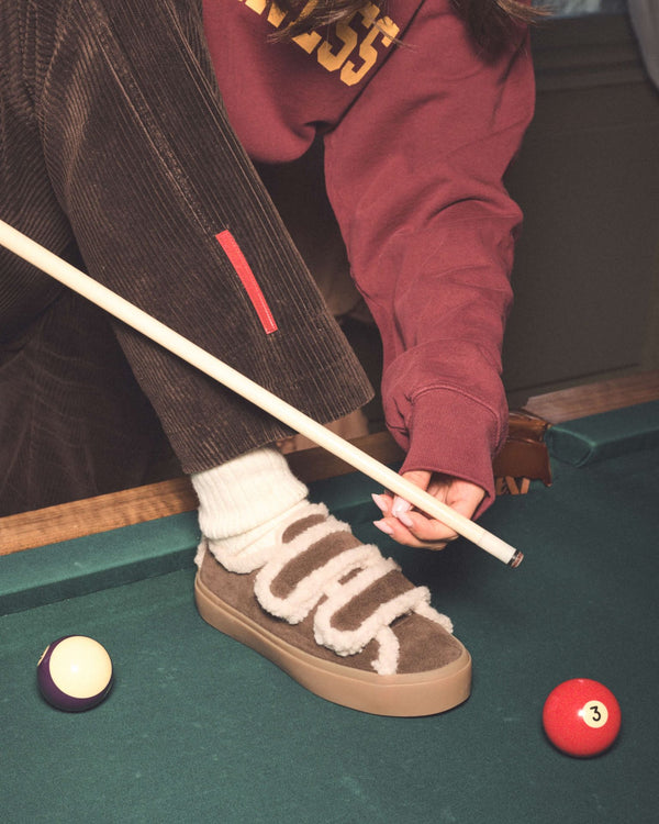 Shearling Low - Dark Brown