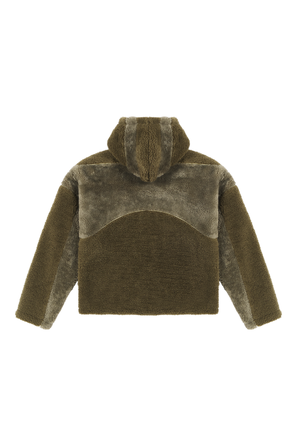 Burnt Olive Fleece Jacket