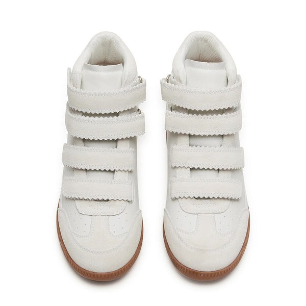 Mustang Sneaker White Suede